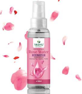 Yashu Pure Rose Water Skin Toner Spray | Steam Distilled Kannauj Gulab Jal for Glow Men & Women