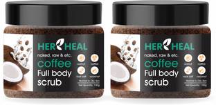 HERBHEAL Exfoliating Coffee body scrub for Men & Women | Tan Removal Scrub (200 g) Men & Women
