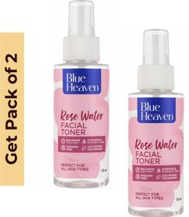 BLUE HEAVEN ROSE WATER (Facial Toner ) 125 ML X 2 hi Men & Women