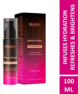 Hana Beauty Alpine Rose Water Toner | Botox Plant | Hydrate | Brighten | Refresh Men & Women