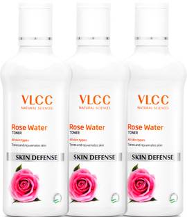VLCC Rose Water Toner - Tones & rejuvenates skin (Pack of 3) Women
