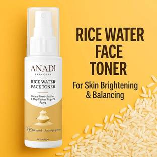 Anadi care Rice Water Toner for Face Glow, Pore Tightening, Bright Skin, Oil-Free Look Men & Women