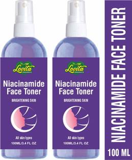 Lovita Organics Niacinamide & Rice Water Alcohol-Free Toner, Tightens Pores, Brightens Skin Men & Women