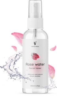 Herbal Mitra Rose Water Toner Mist | Deep Hydration, Refreshing & Soothing | Alcohol Free Men & Women
