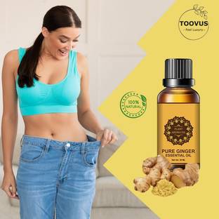 TOOVUS Tummy Belly Drainage Ginger Essential Oil Plant Aroma Oil, Slimming Oil 30 ml
