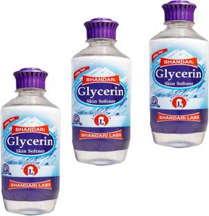NG MART NEW BHANDARI GLYCERIN SKIN SOFTNER FOR SKIN SMOOTH & HEALTHY PACK OF - 400ml x 3 Men & Women