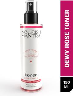 Nourish Mantra Dewy Rose Water Toner Formulated with Rose De Mai & Vitamin B5 Men & Women