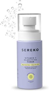 SEREKO Vitamin C Brightening & Glowing Face Toner | Tighten Pores, Hydrate, Treat Acne Men & Women