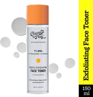 Chemist at Play Gentle Exfoliating Face Toner - Glycolic & Mandelic Acid, Niacinamide & Kombucha Men & Women