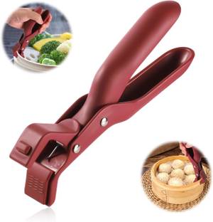 ZWEELAY Anti-Scalding Hot Bowl Dish Plate Gripper Clips, Plastic & Silicone Tongs Clamp 7 cm NA Tongs