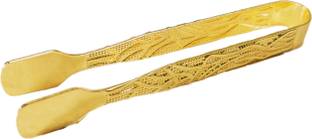 90 Degree Charcoal Tongs for Hookah and Multipurpose Use, Metal, Small Size 9.5 cm Serving Tongs