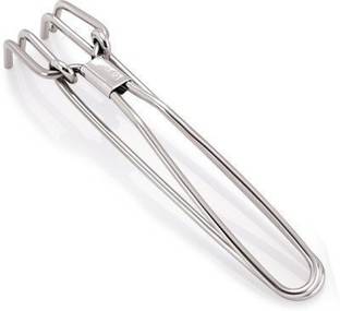 UTENCIL UNIVERSE Stainless Steel Pakkad Sandasi Wire Tong | Perfect for Kitchen Grip Stainless Steel Masher