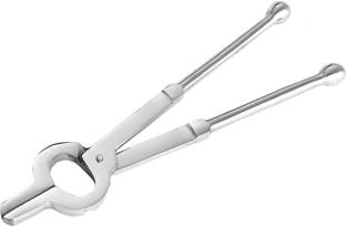 Plantex Stainless Steel Premium Quality Matt Finish Pakkad/Kitchen Pincers/Sandasi /Sansi/Regular Kitchen Tool Kitchen Accessories 24 cm NA Pakkad