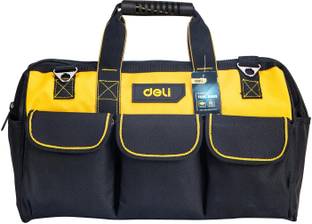 Deli DL430117 17.5" Tool Bag Canvas Tools Storage Bag with Multi Pocket Compartment Polyester Tool Bag