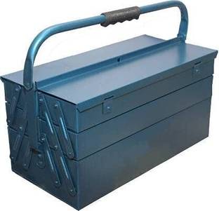 markon High Grade Metal Tool Kit Box for Home,Company,Workshop and Garage Blue HORSE METAL TOOL BOX Tool Box with Tray