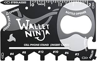 Nexshop ™ Wallet Ninja 18-in-1 Survival Tool Multifunction Useful Credit Card Style Camping & Hiking Multi Tool Kit