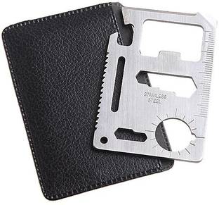 Luxantra 11 in 1 Multipurpose Pocket Survival Knife Camping & Hiking Safety Toolkit