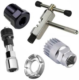 Onbicle Cycle Tool Chain Cutter Crank Puller BB Tool Sprocket Removal Spoke Nipple Key Cycling Cycle Repair Tool Kit