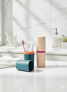 Homory 2PCS TOOTHBRUSH HOLDER, CASE FOR TRAVEL, BUSINESS TRIP, SCHOOL TRIP ETC... Toothbrush Case