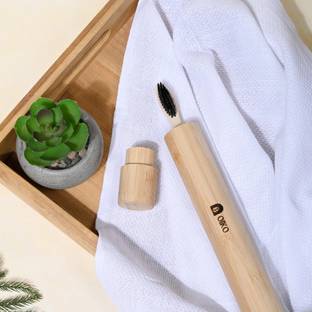 OIKO Bamboo Toothbrush Travel Tube With Bamboo Toothbrush | Toothbrush Case