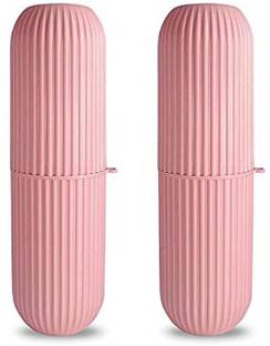 SWAURSAHA Toothbrush Holder / Toothbrush box/Portable Travel Toothbrush Storage case(Pink) Toothbrush Case