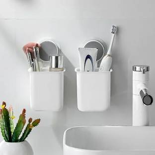 Prayati Toothbrush Holders/Brush Holder, Toothpaste, Shaver, Razor & Make up Brush Plastic Toothbrush Holder