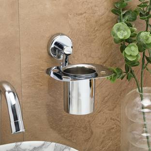 FORTUNE Tumbler Holder, Toothpaste Holder, Toothbrush Stand, Bathroom Accessories Stainless Steel Toothbrush Holder