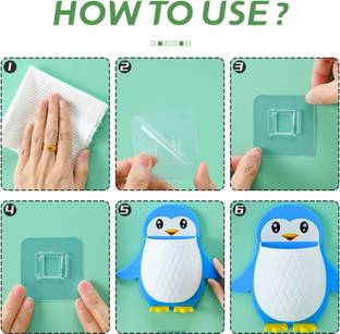 KITANDCO Unique Design Self Adhesive Multipurpose Storage Holder / Rack x1.678 Plastic Toothbrush Holder