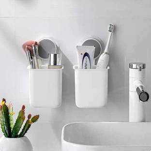 WORA Plastic Wall Shelf (Number of Shelves - 2, White) Plastic Wall Shelf