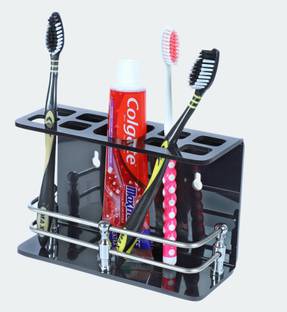 PLNJAR Bathroom Organizer Toothpaste Toothbrush Holders for Bathroom Acrylic Toothbrush Holder