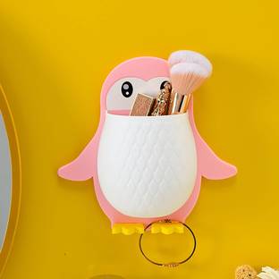 OMORTEX Wall Mounted Penguin Design Multipurpose Stand(Pack Of 1) Plastic Toothbrush Holder