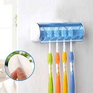 ESSPY Toothbrush Holder Wall Mounted, Tooth Brushes Holder, for Bathroom, Brush Holder Plastic Toothbrush Holder