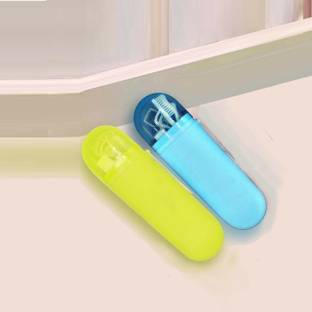 Buy From Best Anti Bacterial Oval Shape Capsule Portable Travel Toothbrush Plastic Toothbrush Holder