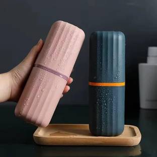 BELLERBIRD Pack Of 2 Multipurpose Traveling Holder Plastic Toothbrush Holder