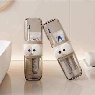 wynyc Toothbrush Holder Cover - Travel Mouthwash Holder Cover Cup Plastic Toothbrush Holder