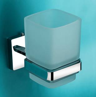 orce bath article AISI 304 Stainless Steel and glass Toothbrush Holder Tumbler Holder Toothbrush Stand toothpaste holder Bathroom Accessories Stainless Steel, Glass Toothbrush Holder
