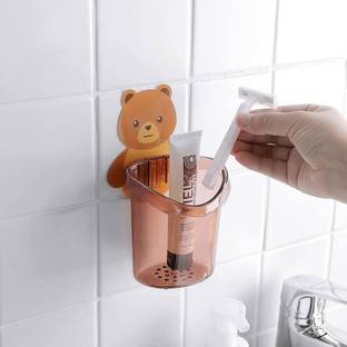 NKK Export Import (Set of 1 Pcs) Stand for Toothpaste, Comb, Brush Plastic Toothbrush Holder