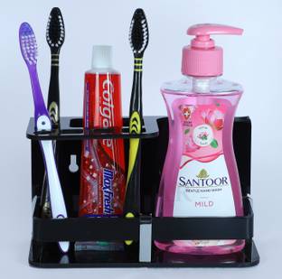 PLNJAR Toothbrush Holder for Bathroom, Slots Acrylic Bathroom Accessories Organizer Acrylic Toothbrush Holder