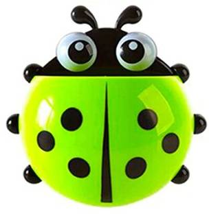 Thaldi enterises Ladybug Wall Mount Toothbrush/Pen/ Mobile Holder Bathroom Organizer (Pack of 1) Plastic Toothbrush Holder