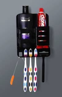 PLNJAR Toothbrush Holder For Toothpaste, Razor, Shampoo, Trimmer, Tongue Cleaner Case Acrylic Toothbrush Holder