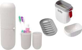 AQUABUCKET Travel Soap Case 1 Toothbrush Case With 1 Soap Box, Durable Waterproof Soap Box