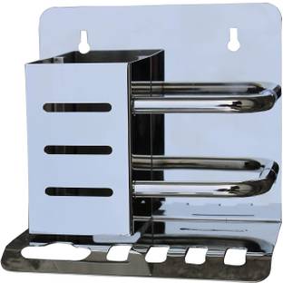 Sarvatr Steel SS Tooth Brush Holder/Multipurpose Stand/Tumbler for Bathroom Accessories Stainless Steel Toothbrush Holder
