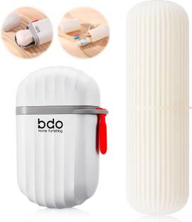 ZODZE Travel Soap Case 1 Soap Box with 1 Toothbrush Case, Durable Waterproof Soap Box Plastic Toothbrush Holder