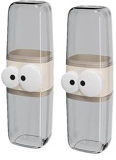 SPIRITUAL HOUSE Toothbrush Cover, Cartoon Plastic Toothbrush Holder (Multicolor, Wall Mount) Plastic Toothbrush Holder