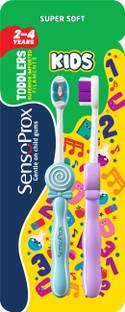 SENSOPROX Toddler Combo of 2 Blue & Purple Ultra Soft Toothbrush