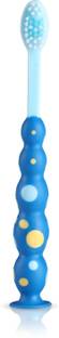 LuvLap Bubbles Kids Toothbrush with Soft Bristles, BPA Free, Suction Cup Extra Soft Toothbrush