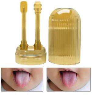 Whipbird Oral Care for Infants & Babies Silicone Baby Toothbrush & tongue cleaner Extra Soft Toothbrush