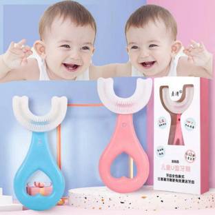 Tooth U Shape Baby Toothbrush Pack Of 2 Soft Toothbrush