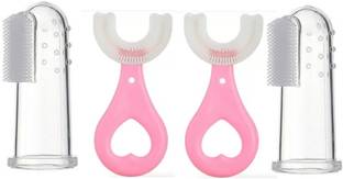 Daydreamer Baby Finger Soft Silicone Tooth Brush Pack of 02 With U Brush Pack of 02 Soft Toothbrush