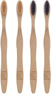 Rati Ayurveda Bamboo Toothbrush Eco-Friendly BPA-Free Bristles Gentle, Sustainable Soft Toothbrush